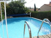 La piscine du Gite de la Garrigue près d'Aubenas en Ardeche